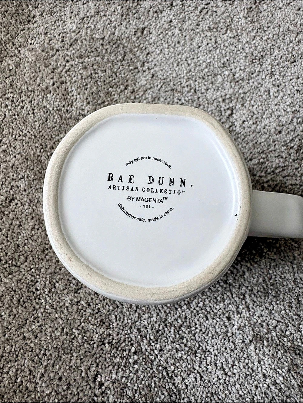 Rae Dunn Bloom Floral Mug in White & Pink Like New - Picture 5 of 5